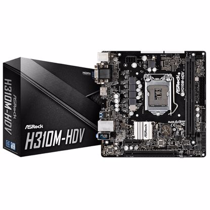 Fotografija izdelka ASROCK H310M-HDV LGA1151 (9th/8th-gen) microATX DDR4 matična plošča