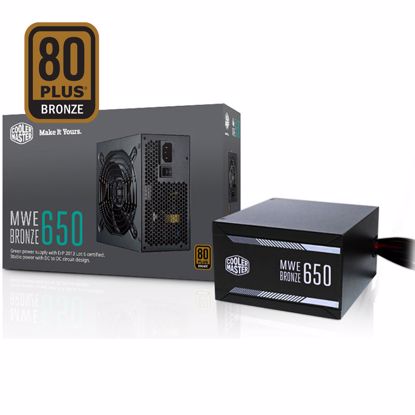 Fotografija izdelka COOLER MASTER MWE Bronze 650 80+ Bronze 650W ATX napajalnik