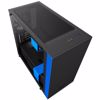 Fotografija izdelka NZXT H400 MicroATX (CA-H400B-BL) okno mat črno / modro ohišje