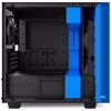 Fotografija izdelka NZXT H400 MicroATX (CA-H400B-BL) okno mat črno / modro ohišje