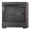 Fotografija izdelka COOLER MASTER MasterBox MB600L midi ATX (MCB-B600L-KA5N-S00) črno/rdeče ohišje