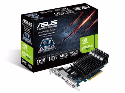 Fotografija izdelka ASUS Geforce GT 730 1GB GDDR3 PCI-E Silent Low Profile (GT730-SL-1GD3-BRK) grafična kartica