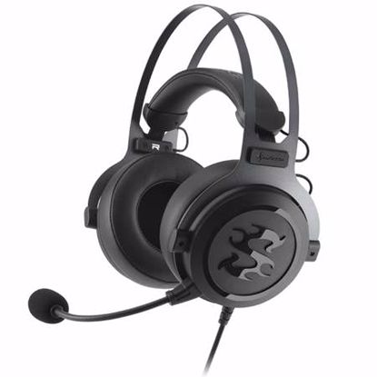 Fotografija izdelka SHARKOON SKILLER SGH3 z mikrofonom črne slušalke