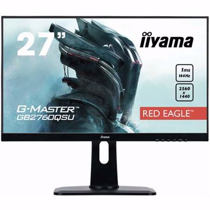 Fotografija izdelka IIYAMA G-MASTER Red Eagle GB2760QSU-B1 68,58cm (27") TN WQHD FreeSync 144HZ 1ms zvočniki gaming LED LCD monitor
