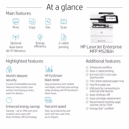 Fotografija izdelka Večfunkcijska laserska naprava HP LaserJet Enterprise MFP M528f