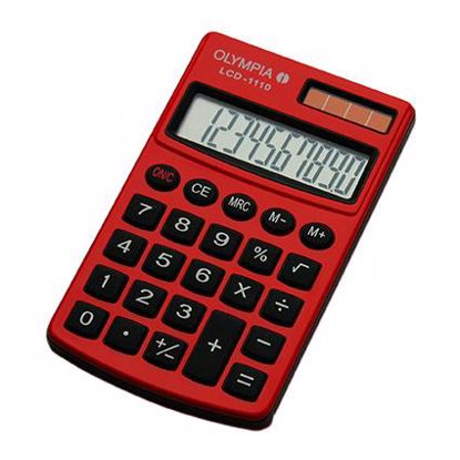 Fotografija izdelka Olympia Kalkulator LCD-1110 rdeč