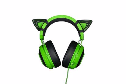 Fotografija izdelka Mačja ušesa za Razer Kraken Green slušalke