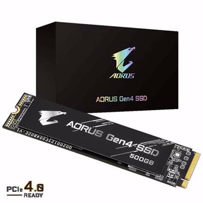 Fotografija izdelka GIGABYTE AORUS Gen4 500GB M.2 PCIe4.0 NVMe 1.3 (GP-AG4500G) SSD