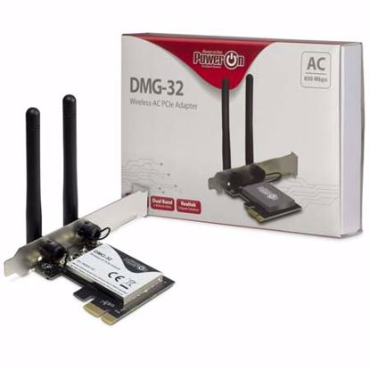 Fotografija izdelka INTER-TECH DMG-32 AC650 WLAN PCI express Dual Band mrežna kartica