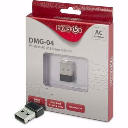 Fotografija izdelka INTER-TECH DMG-04 WiFi 5 nano USB adapter