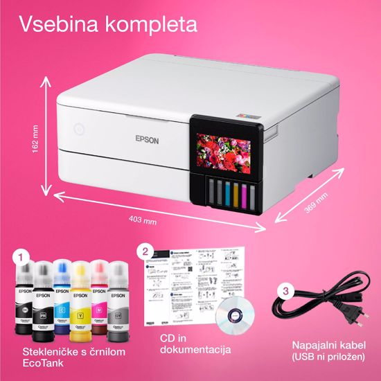 Fotografija izdelka Večfunkcijska brizgalna naprava EPSON EcoTank L8160