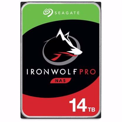Fotografija izdelka SEAGATE IronWolf PRO NAS 14TB 3,5'' SATA3 256MB 7200rpm (ST14000NE0008) trdi disk