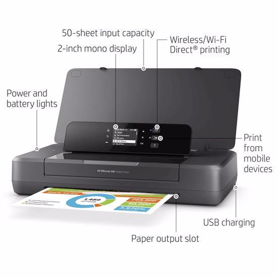 Fotografija izdelka Prenosni brizgalni tiskalnik HP OfficeJet 200 Mobile
