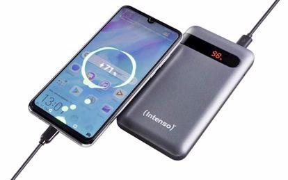 Fotografija izdelka Prenosna baterija INTENSO PD10000 črna, 10000 mAh, USB A QuickCharge, USB C PowerDelivery