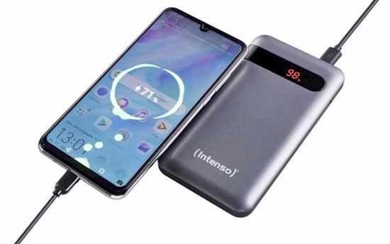 Fotografija izdelka Prenosna baterija INTENSO PD10000 črna, 10000 mAh, USB A QuickCharge, USB C PowerDelivery