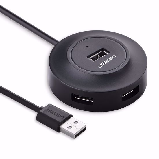 Fotografija izdelka Ugreen USB 2.0 4 port HUB ČRN 1M - box