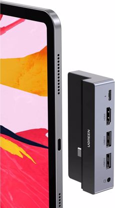 Fotografija izdelka Ugreen USB-C na 2xUSB 3.0+HDMI+3.5mm+PD iPad Converter - box