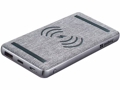 Fotografija izdelka Sandberg Powerbank 10000 mAh PD 20W + QI Wireless prenosna baterija