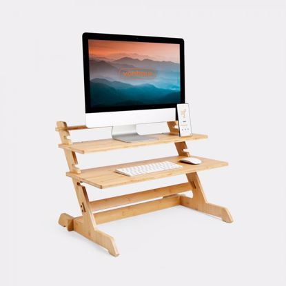 Fotografija izdelka VonHaus Sit-Stand mizica iz bambusa