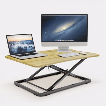 Fotografija izdelka VonHaus ultra tanka Sit-Stand mizica iz bambusa