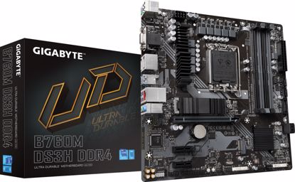 Fotografija izdelka GIGABYTE B760M DS3H DDR4, DDR4, SATA3, USB3.2Gen2, DP, LGA1700 mATX