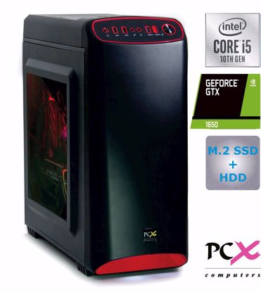 Fotografija izdelka PCX EXACT i5-10400F/8GB/SSD 250GB/HDD 1TB/1650-4GB/W11PRO