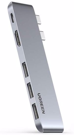 Fotografija izdelka UGREEN USB-C Hub za MacBook (HDMI, USB-C, 2x USB 3.0) - box