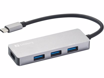 Fotografija izdelka Sandberg USB-C hub 1x USB 3.0 + 3x 2.0 