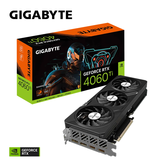 Fotografija izdelka Grafična kartica GIGABYTE GeForce RTX 4060 Ti Gaming OC 8G, 8GB GDDR6, PCI-E 4.0