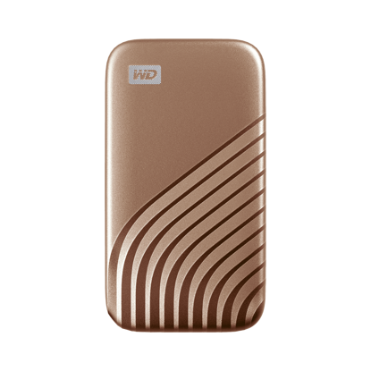 Fotografija izdelka WD My Passport SSD 1TB, USB-C 3.2 zlat