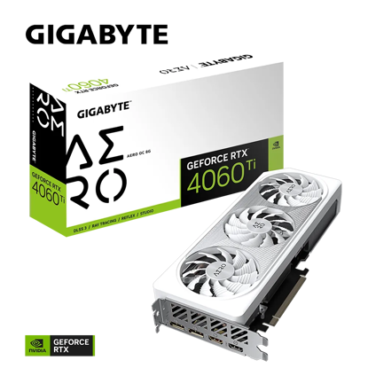 Fotografija izdelka Grafična kartica GIGABYTE GeForce RTX 4060 Ti Aero OC 8G, 8GB GDDR6, PCI-E 4.0