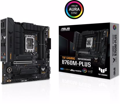 Fotografija izdelka ASUS TUF GAMING B760M-PLUS, DDR5, SATA3, USB3.2Gen2x2, DP, LGA1700 mATX