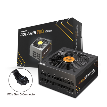 Fotografija izdelka Chieftec Polaris Pro Series 1300W ATX Platinum modularni napajalnik PCIe GEN5