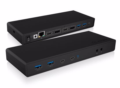 Fotografija izdelka Icybox IB-DK2245AC Docking USB-C priklopna postaja z dvojnim video priključkom