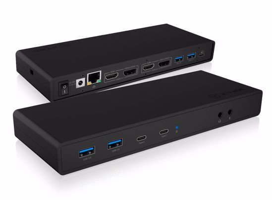 Fotografija izdelka Icybox IB-DK2245AC Docking USB-C priklopna postaja z dvojnim video priključkom