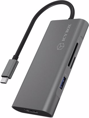 Fotografija izdelka Icybox IB-ADK4026-CPD USB-C priklopna postaja s Power Delivery 100W