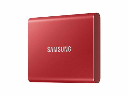 Fotografija izdelka Samsung T7 Zunanji SSD 500GB Type-C USB 3.2 Gen2 V-NAND UASP, rdeč