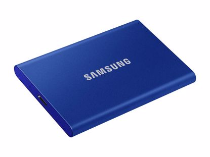 Fotografija izdelka Samsung T7 Zunanji SSD 2TB Type-C USB 3.2 Gen2 V-NAND UASP, moder