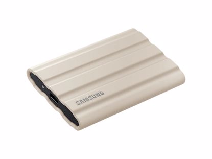 Fotografija izdelka Samsung T7 Zunanji SSD 1TB Type-C USB 3.2 Gen2 NVMe, IP65, Shield, bež