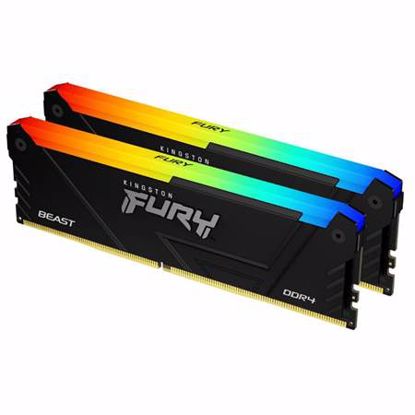 Fotografija izdelka KINGSTON Fury 32GB (2x16GB) 3200MHz DDR4 KF432C16BB12AK2/32 RGB ram pomnilnik