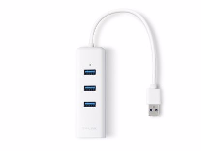 Fotografija izdelka TP-LINK UE330 USB 3.0 3 portni HUB & RJ45 Gigabit Ethernet adapter
