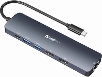 Fotografija izdelka Sandberg USB-C 8K Display Dock priklopna postaja