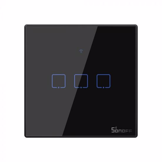Fotografija izdelka SONOFF pametno stensko stikalo Wi-Fi T3EU3C-TX