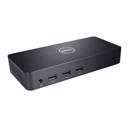 Fotografija izdelka Priklopna postaja USB-A => Dell D3100  3x USB 3.0 tip A 2x USB 2.0 tip A 2x HDMI 1x DisplayPort RJ45