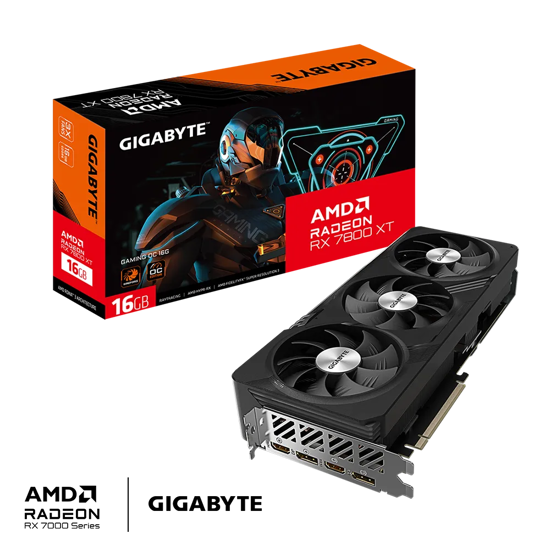 Fotografija izdelka Grafična kartica GIGABYTE Radeon RX 7800 XT GAMING OC 16G, 16GB GDDR6, PCI-E 4.0