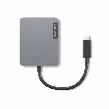 Fotografija izdelka Priklopna postaja USB-C =>Lenovo Travel Hub Gen2 HDMI VGA 1xUSB3.0 1xUSB-C 1xLAN (4X91A30366)