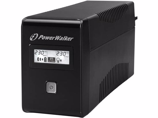 Fotografija izdelka POWERWALKER VI 850 LCD Line Interactive 850VA 480W UPS brezprekinitveno napajanje