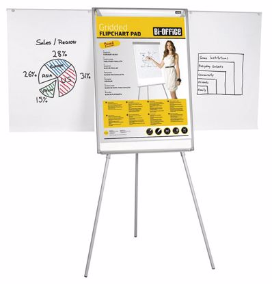 Fotografija izdelka Bi-Office Tabla samostoječa Easy 70 x 102 cm izvlečne roke