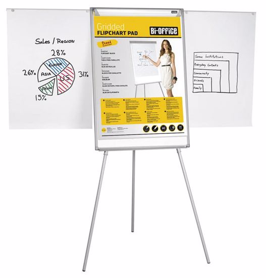 Fotografija izdelka Bi-Office Tabla samostoječa Easy 70 x 102 cm izvlečne roke