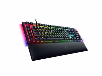 Fotografija izdelka Tipkovnica Razer BlackWidow V4, zelena stikala, US SLO g.